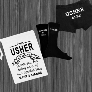 White Usher Personalised Gift Set